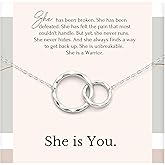 HOPE LOVE SHINE Encouraging Gift for Women - Courage, Strength, Motivational, Inspirational Necklace, Jewelry 16+2", 14k Gold Plated Sterling Silver