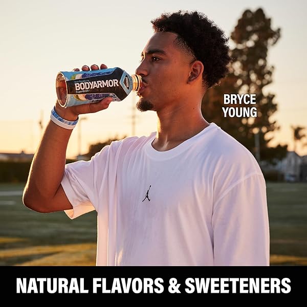 BODYARMOR SPORTS DRINK SPORTS BEVERAGE, BLUE RASPBERRY, COCONUT WATER HYDRATION, NATURAL FLAVORS WITH VITAMINS, POTASSIUM-PACKED ELECTROLYTES, PERFECT FOR ATHLETES, 16 FL OZ (PACK OF 12)