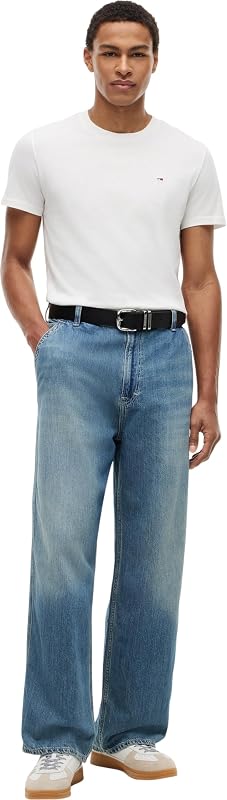 Tjm Xslim 2pack Jersey Tee Ext Dm0dm20687, Maglietta a Maniche Corte Uomo, Multicolore (Black/Ecru), L (Pacco da 2)