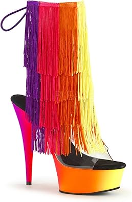 pleaser rainbow shoes