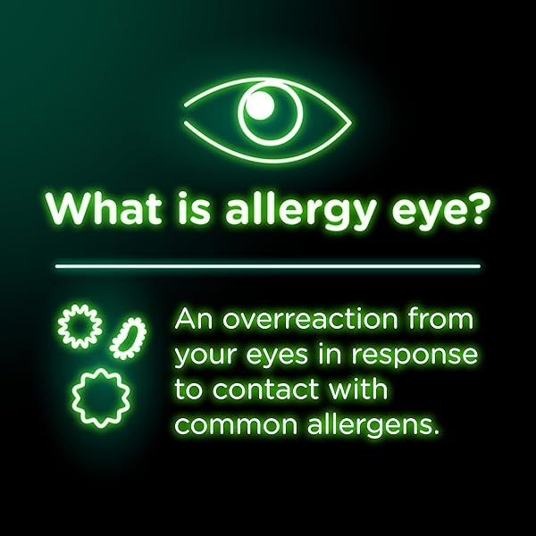 VISINE ALLERGY EYE RELIEF MULTI-ACTION ANTIHISTAMINE & REDNESS RELIEVER EYE DROPS WITH PHENIRAMINE MALEATE & NAPHAZOLINE HCL, EYE DROP TREATMENT FOR RED, ITCHY, ALLERGY EYES, 0.5 FL. OZ, 2 PACK