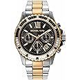 Michael Kors Watches Women's Everest Quartz Watch with Stainless Steel Strap, Two-Tone, 22 (Model: MK7209)