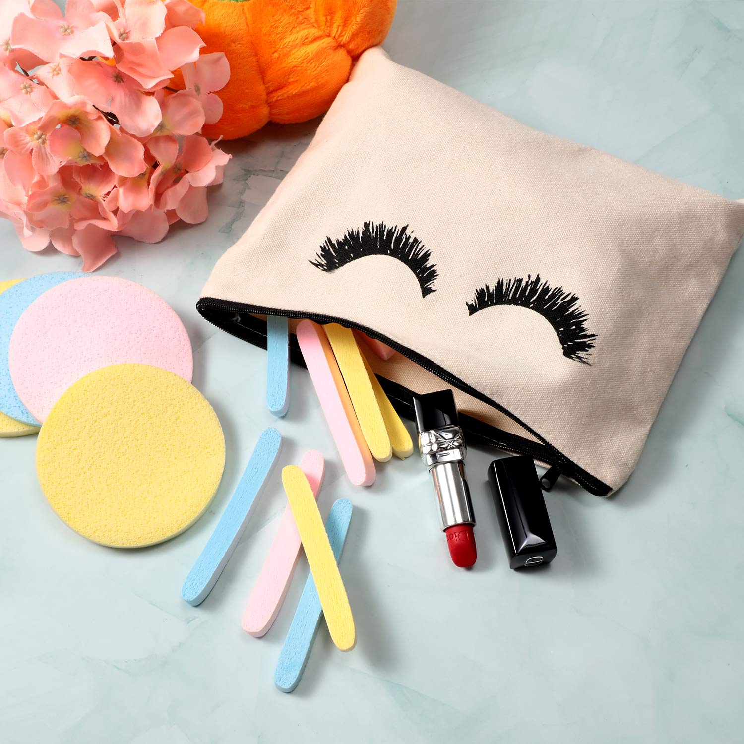 120 Pieces Compressed Facial Sponge Face Cleansing Sponge Makeup Removal Sponge Pad Exfoliating Wash Round Face Sponge for Women Girls, Pink, Yellow, Blue : Beauty