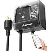 DEWENWILS WiFi Pool Timer, 20A 125V 1.5HP, NEMA L5-20R | Weatherproof PC Cover, Work with Smart Life/Alexa/Google Home, Outdoor Timer for Pool Pump/Filter, Salt Chlorination System