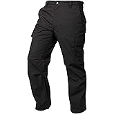 LAPG Men's Core Cargo Tactical Pants, Stretch Waistband, Lightweight & Durable Ripstop CCW Cargo Pants for Men