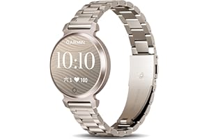 Metal Band Compatible with Garmin Lily 2 Active, 14mm Stainless Steel Bracelet Strap Adjustable Wristband Quick Release Repla