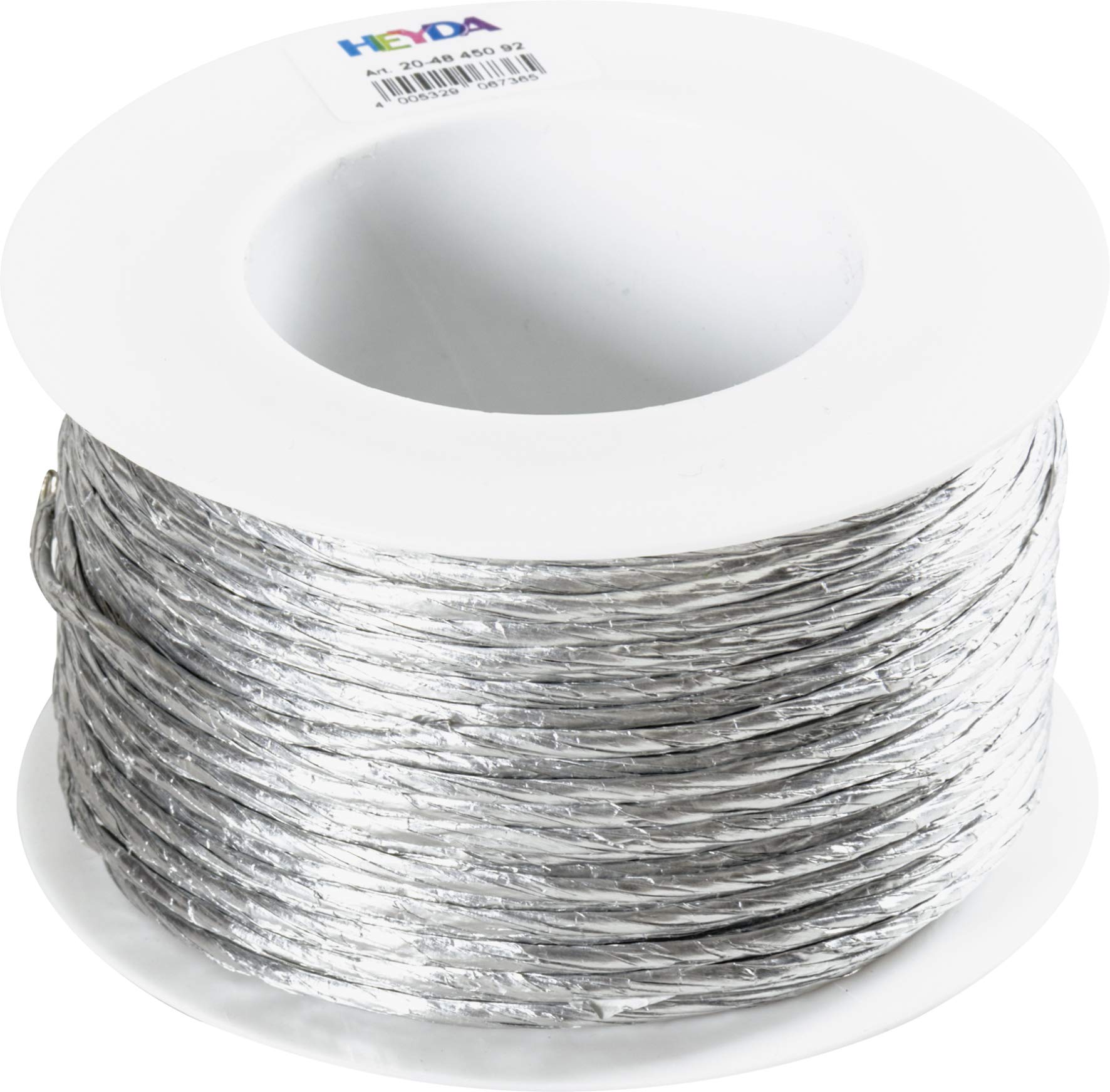 Heyda 204845092 Silver Paper Cord with Wire Diameter 2 mm Length 50 m