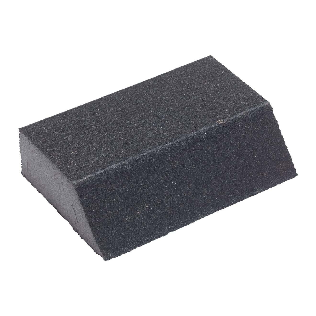Fit For The Job Fine/Medium Grade Angled Flexible Reusable Sanding Block for Sanding Wood, Furniture, Metal, Plaster for Home Improvement, Decorating and More