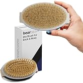 Bearback Dry Brushing Body Brush, Natural Bristle Exfoliating Brush | Fits Bearback Handle, Natural Bristle Exfoliator, Promotes Lymphatic Drainage, Blood Circulation &amp; Cellulite Reduction