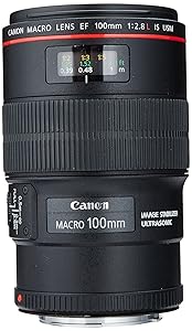 Canon EF 100mm f/2.8L IS USM Macro Lens for Canon Digital SLR Cameras, Lens Only