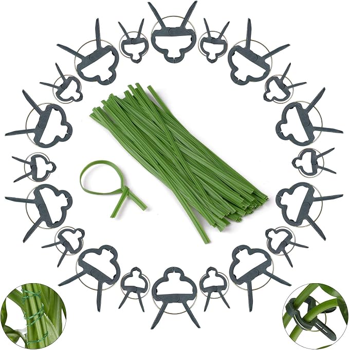HIMETSUYA 220PCS Clips para Plantas de jardín, Clips Reutilizables ...