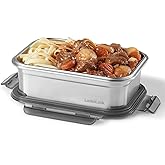 Starfrit LocknLock STEEL - Stainless Steel Container - 40oz/1.2L - Airtight & Leakproof - 4-Sided Locking Lid