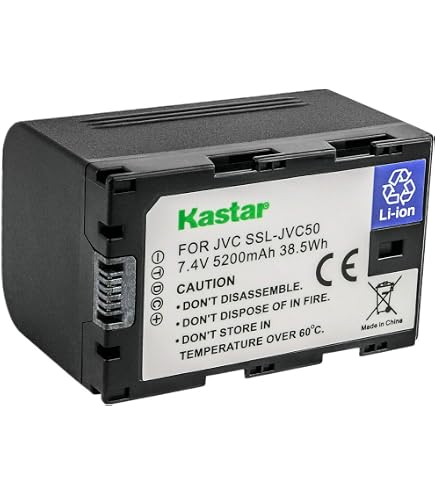 VINTRONS Li-Ion Battery Pack Fits JVC BN-VF808, BN-VF808U Without Cable, GZ- MG255EX, GZ-MG177EK, GZ-HD300B VINTRONS Li-Ion Battery Pack Fits JVC BN-VF808, BN-VF808U Without Cable, GZ- MG255EX, GZ-MG177EK, GZ-HD300B