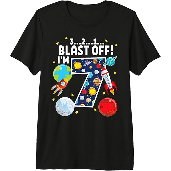 Amazon.com: Outer Space 321 Blast Off Age 7 7th Birthday Party