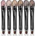 LUXAZA PRO Neutral Eyeshadow Stick Makeup Set, Metallic Shimmer Matte Cream Eye Shadow Eyeliner Brightener Pencil Crayon - Classic 6PCS A016