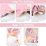Lingqiang 40'' Pink Number Balloon 0-9 Foil Self-Inflating 9th Birthday view 3