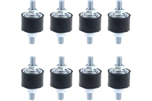 MY MIRONEY M8 Rubber Studs Shock Absorber Anti-Vibration Isolator Mounts Pack of 8(30 x 20mm)
