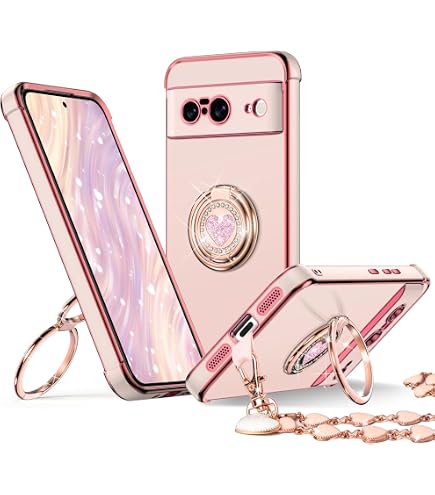 Asuwish Funda de teléfono para Google Pixel 8A 5G, cubierta dura, a prueba de golpes, silicona suave, híbrida, tres capas, agarre resistente, accesorios de celda protectora, fundas Pixel8A A8, para
