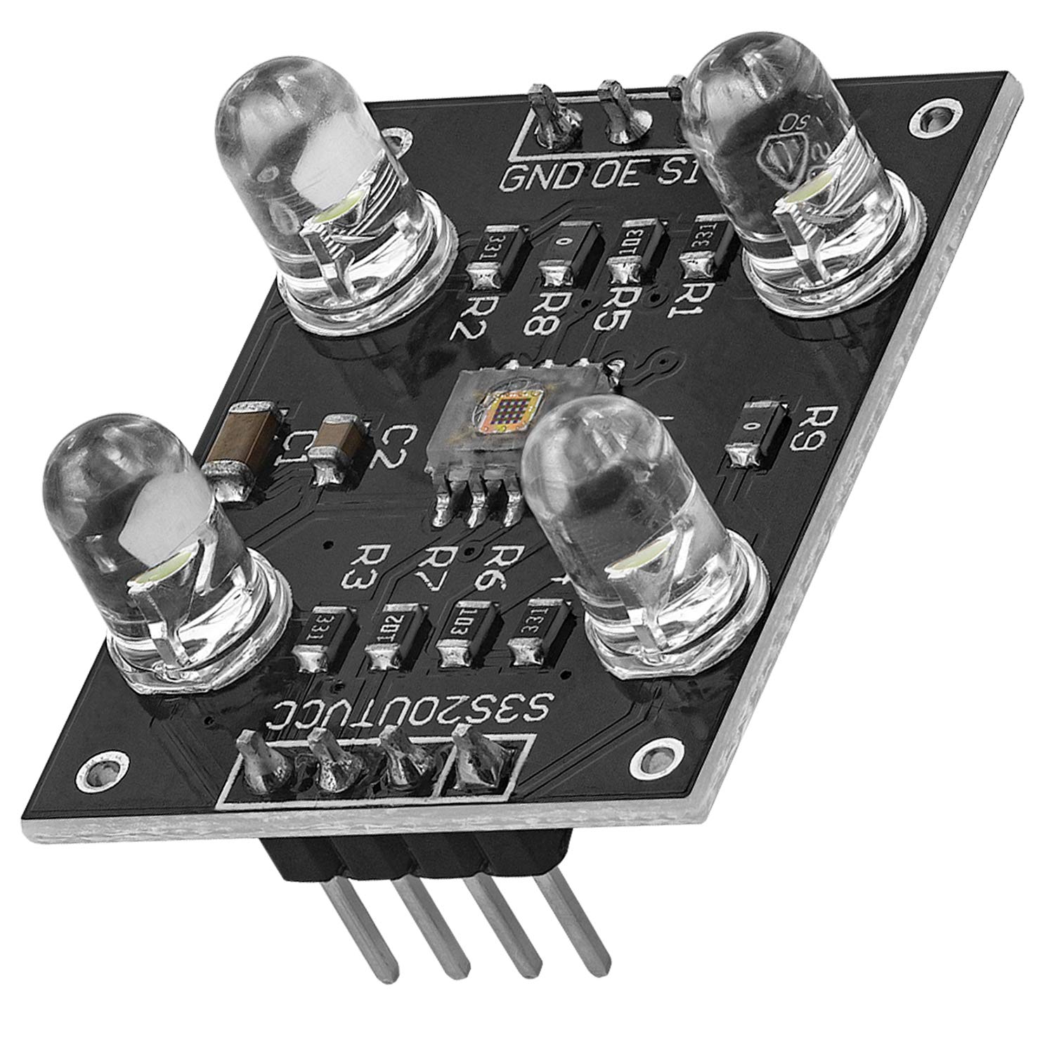 AZDelivery TCS230 TCS3200 Colour Recognition Color Detector Sensor Module DC 3V - 5V compatible with Arduino Including E-Book!