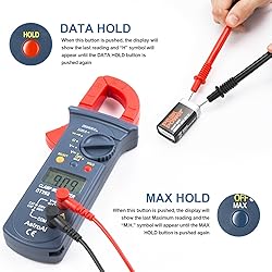 AstroAI Digital Clamp Meter 2000 Counts, Multimeter