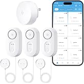 GoveeLife Upgraded Smart Water Leak Detector 1s with 4.92 ft Cable, 1 Pack | WiFi Water Sensor with SMS/Email/APP Push and Sound Alarm, 5Yr Battery Life, IP66, Suit for Home, Basement, Kitchen, Cabin/RV