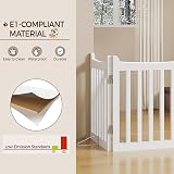 Yaheetech Wooden Dog Gate Indoor 4 Panels 61 cm H x 202 cm L White view 7