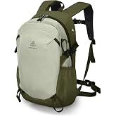 Haimont 15L Lightweight Hiking Daypack, Green | 1.19 lb Carry, Hydration Sleeve, Trekking Pole Loops, Breathable Back Panel, Whistle