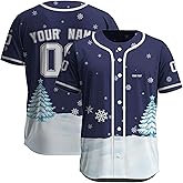 tTeeFuns Personalized Drink Baseball Jersey Custom Name Number Short Sleeves Button Down Alcohol Uniform Shirt for Men Women