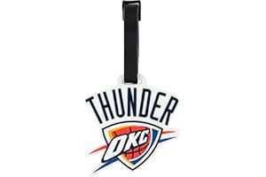 Desert Cactus Oklahoma City Thunder Luggage Tag – NBA Licensed Bag Tag for Suitcase, Backpack, Travel, or Sports Fan Gear (PVC Luggage Tag)