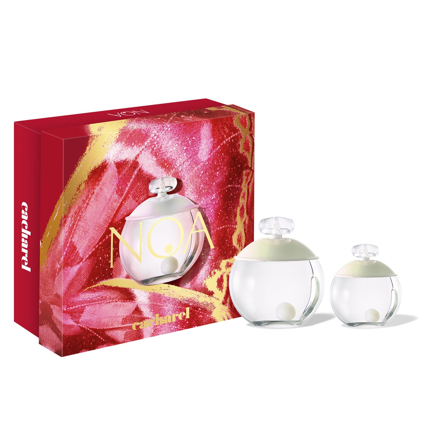 Cacharel NOA EDT - Womens Fragrance Gift Set - Floral Perfume, White Musk & Lily Accords, White Peony - Long Lasting - 2-Piece Set Includes Full Size Fragrance 3.4 Oz + 2 Shower Gels 1.7 Oz Image