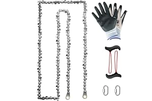 SENSILIN High Limb Rope Saw 55 In Chain Only, 55 Inch Chain Saw with 70 Sharp Teeth Double Side Teeth
