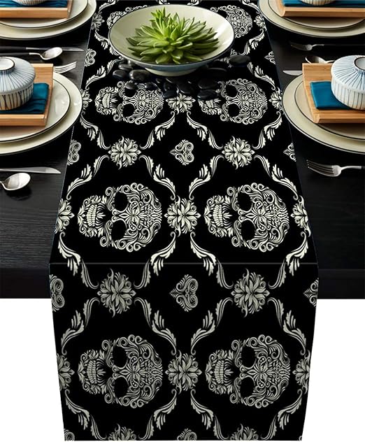 Amazon Com Artshowing Gothic Table Runner Halloween Horror Theme