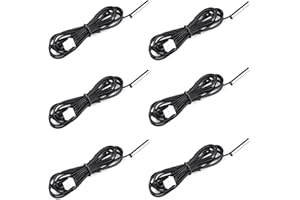 KOKISO 10K 3950 Ohm NTC Thermistor Temperature Sensor Probe, Stainless Digital Thermal Sensor Probe Cable Length 1M with XH2.54-2P Plug for Air Conditioner (Pack of 6) (10K/1m(Stainless Digital))