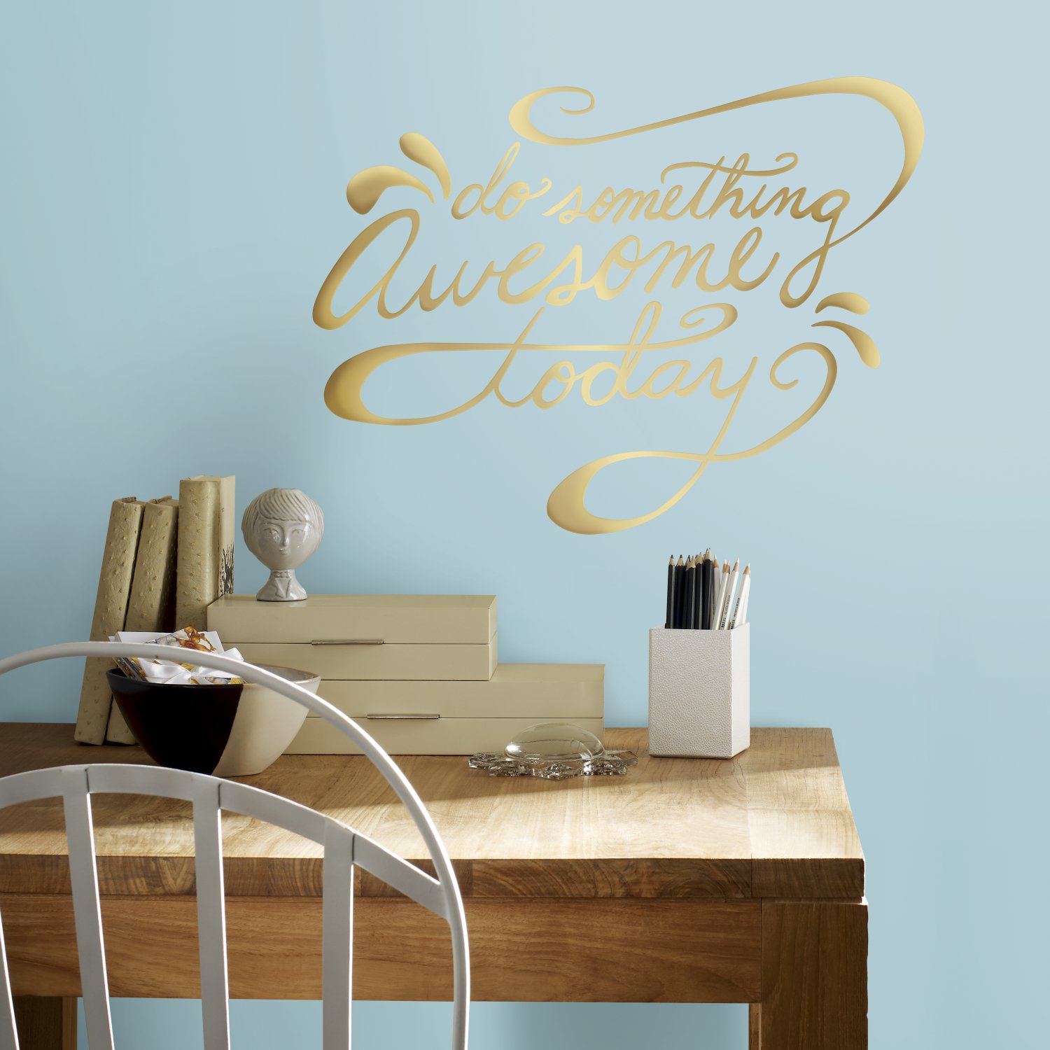 RoomMates Do Something Awesome Quote Peel and Stick Wall Decals