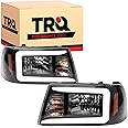 TRQ Headlight Assembly Set Headlights Driver & Passenger Side Halogen Compatible with 2001-2011 Ford Ranger FO2502173 FO2503173