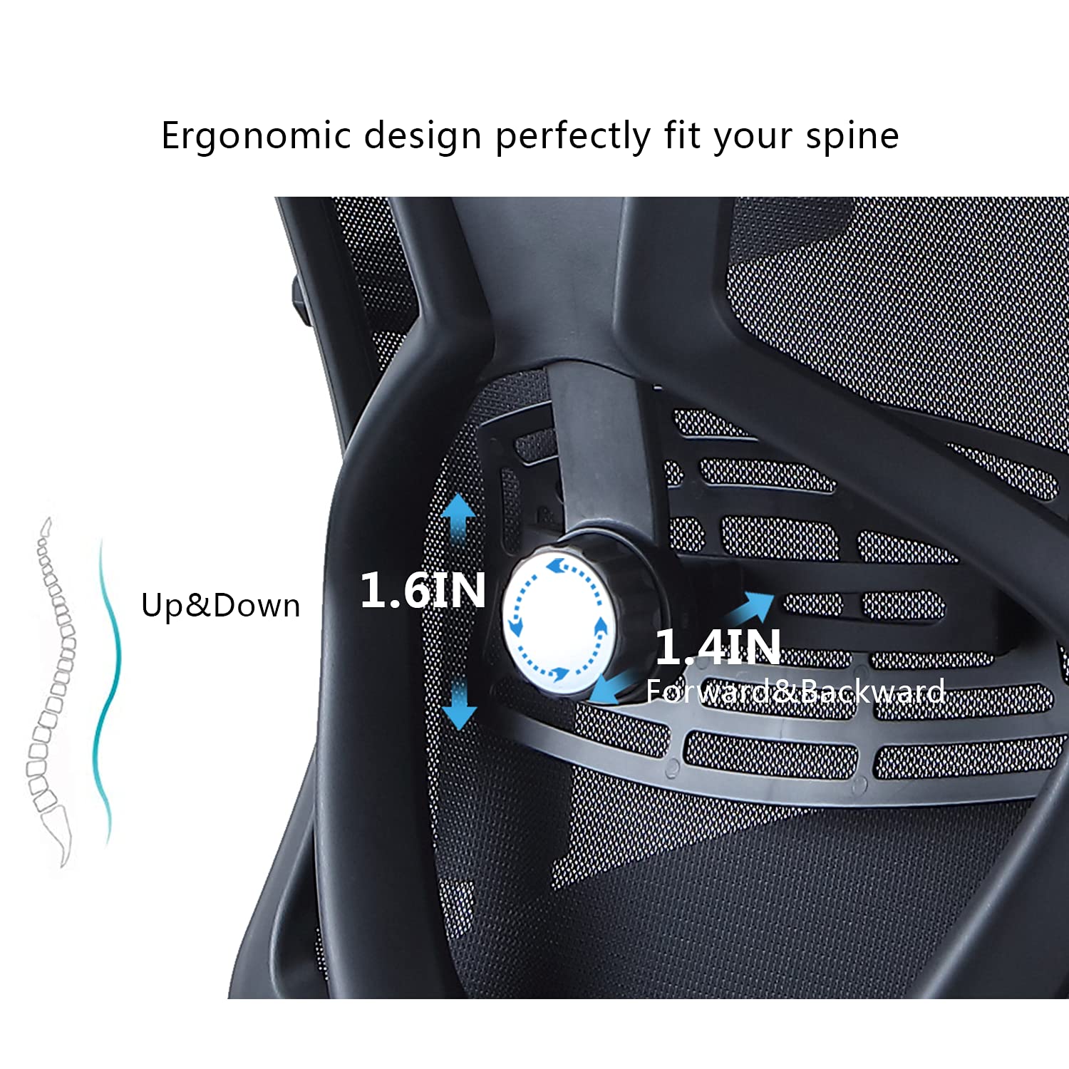 Ticova Ergonomic Office Chair High Back Desk Chair With Adjustable