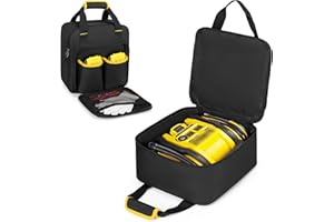 Rexmica Air Compressor Carrying Bag Compatible with DEWALT DCC020IB 20V Max Tire Inflator, Portable Storage Bag Compatible with DEWALT DXAEJ14 Digital Portable Power Station Jump Starter
