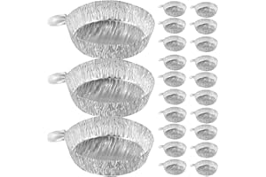 Baluue 100pcs Aluminum Weighing Boats Liquid Mixing Foil Trays Aluminum Pan Foil Reusable Chemistry Weighing Pan for Laboratory Equipment Foil Pans Labs Supplies