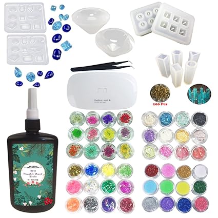 250ml Crystal Epoxy Resin Uv Glue 1 Piezas Mini Uv Led Lamp 1 Tweezer 4 Kit Set Decoración 8 Piezas Transparant Silicone Mold Forhandcraft Jewelry 250ml Crystal Epoxy Resin Uv Glue 1 Piezas Mini Uv Led Lamp 1 Tweezer 4 Kit Set Decoración 8 Piezas Transparant Silicone Mold Forhandcraft Jewelry