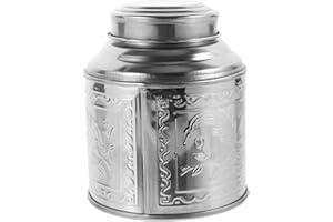 Ciieeo Tea Tin Canister Airtight Tea Storage Portable Tea Case Stainless Steel Canister for Tea Bag for Kitchen Living Room B
