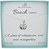 MOM & THREE DAUGHTERS Palm Tree Necklace in Sterling Silver. Beach Lover Gifts. Ocean Jewelry. Vacation Gifts.