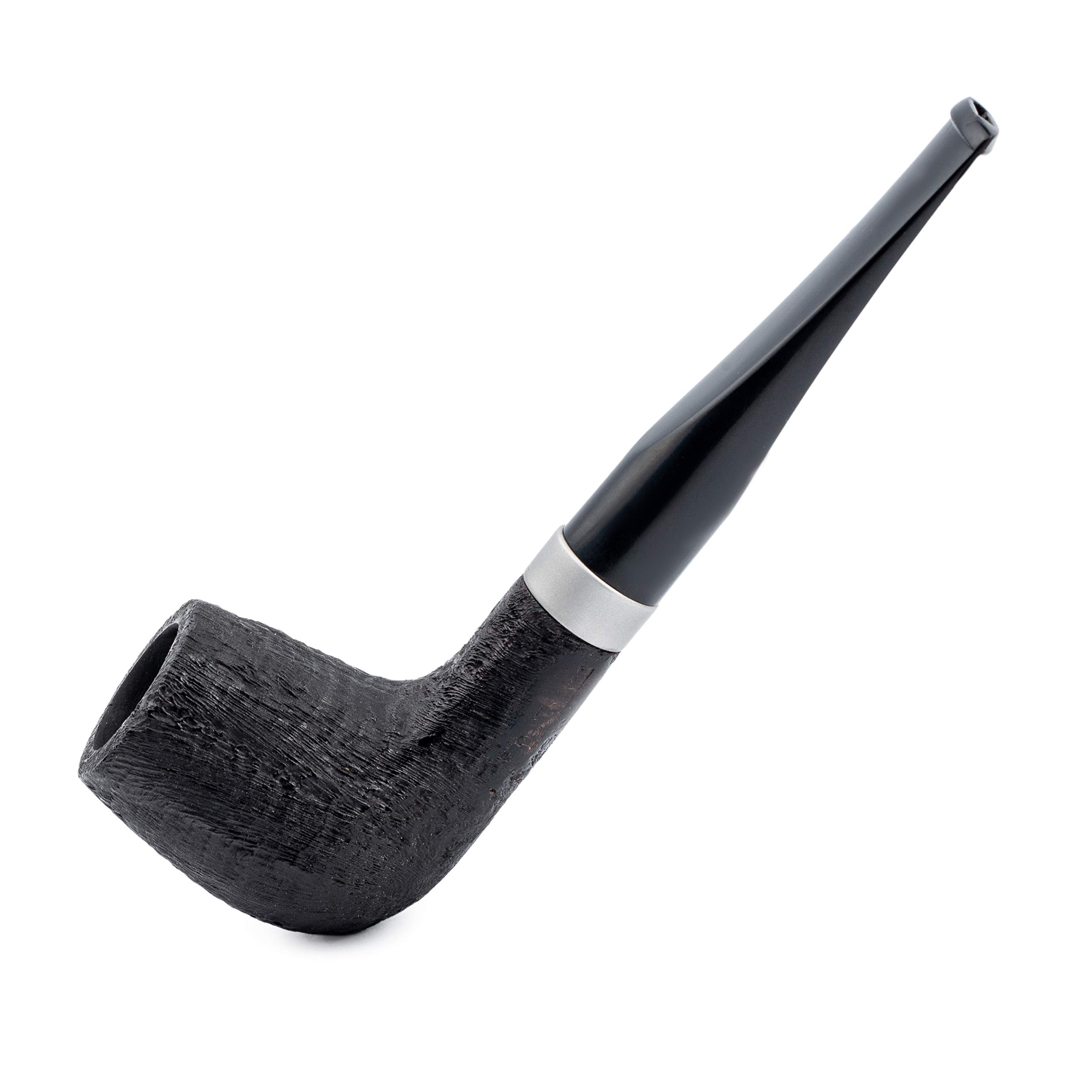 Dr. Watson - Tobacco Pipe, classic Billiard shape, Handcrafted from Briar Root, Fits 9mm filter (Black) — image 1