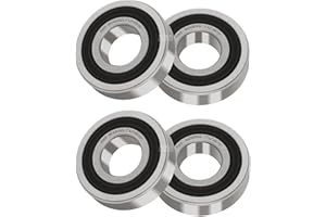 XIKE 4 Pcs Bearings 1"x2"x9/16, Double Rubber Seals and Pre-Lubricated, Deep Groove Ball Bearing Compatible with 1641-2RS.