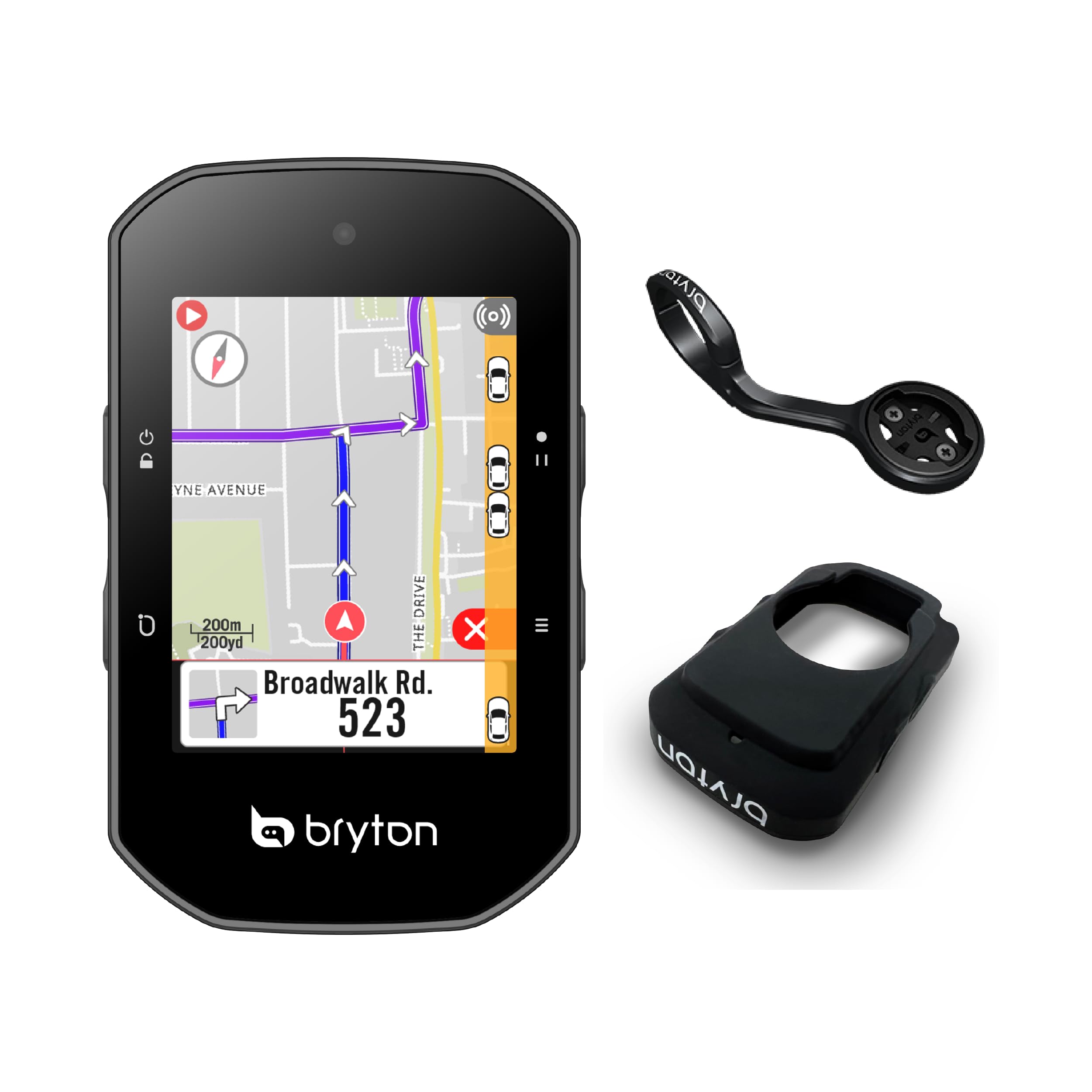 Bryton S500E GPS Cycle Computer Black 84x51x25mm