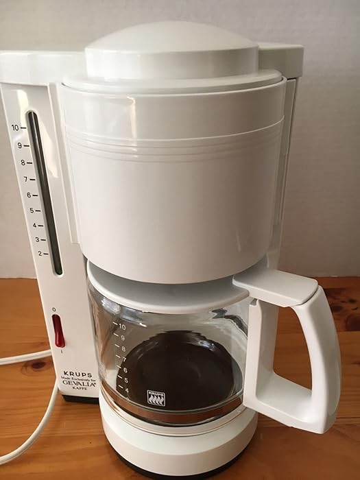 Krups Gavalia Kaffe 10 Cup Coffeemaker White Model 396