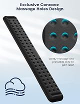 VAYDEER Ultra-Comfort Ergonomic Keyboard & Mouse Wrist Rest Set 17.3" Black view 2