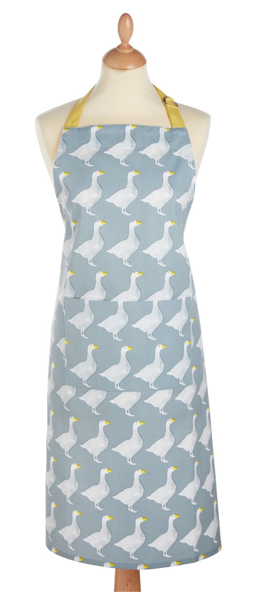 KitchenCraft 'Goose' Adjustable 1% Cotton Novelty Cooking Apron - Grey/White