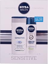 Nivea Men Sensitive Gift Set 2 Piece Shower Gel & Deodorant for Men view 2
