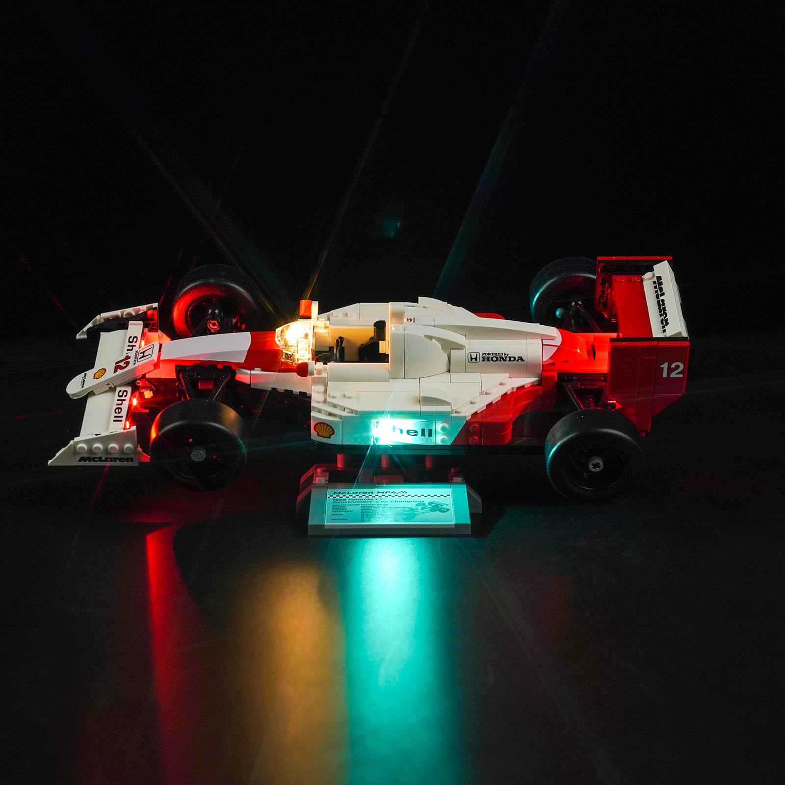 Led Light Set for Lego 10330 McLaren MP4/4 & Ayrton Senna (No Lego), Decoration Lighting Set for Lego Icons McLaren MP4/4 & Ayrton Senna Modellauto Set Creative Toys — image 1