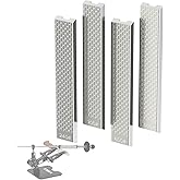 XARILK 4 PCS Diamond Knife Sharpening Stones Set with Aluminum Base 16×2.2 cm, Diamond Plates Kit for XARILK Type Sharpeners